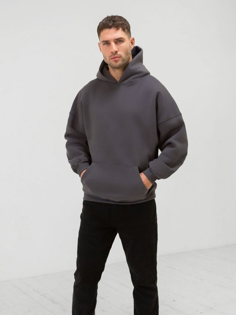 Tonal Idris Oversized Hoodie - Charcoal