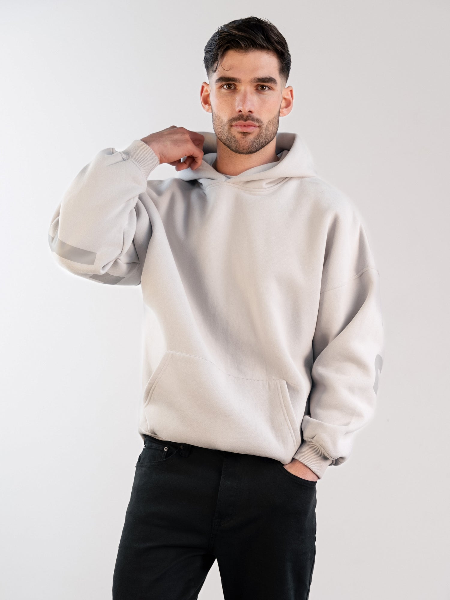 Idris Oversized Sweater - Stone main image 0