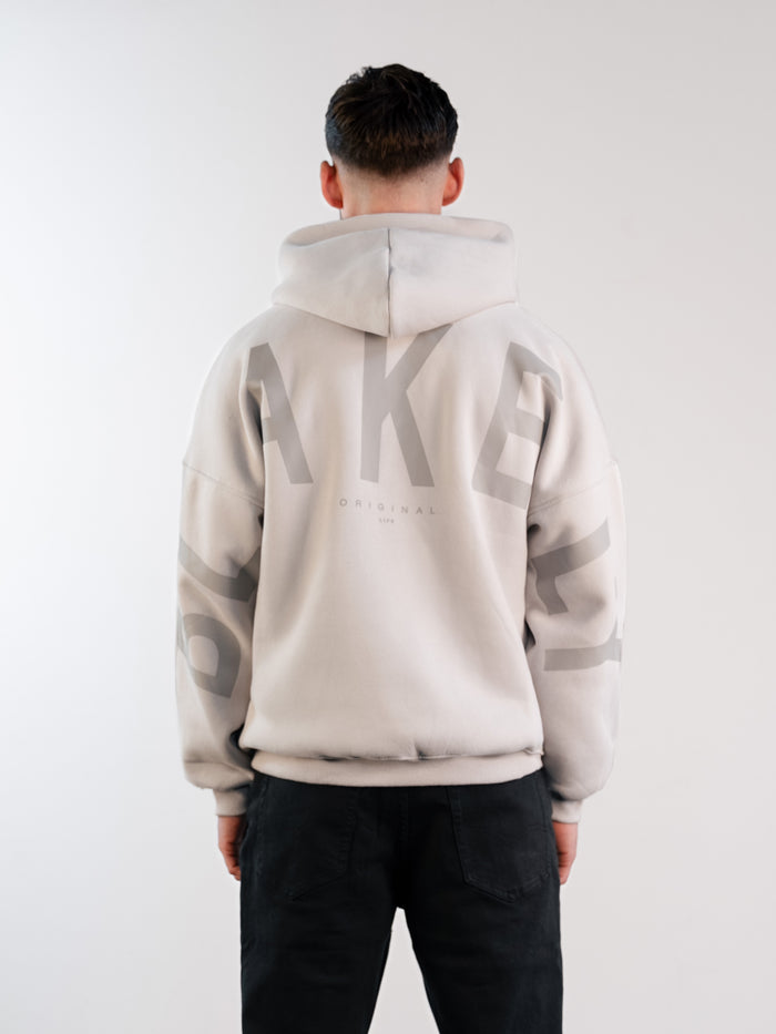 Tonal Idris Oversized Hoodie - Stone