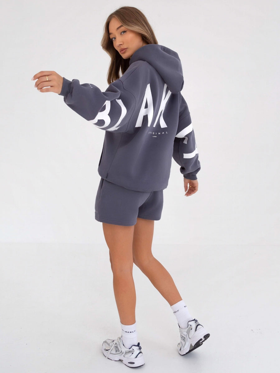 Isabel Oversized Hoodie - Blue