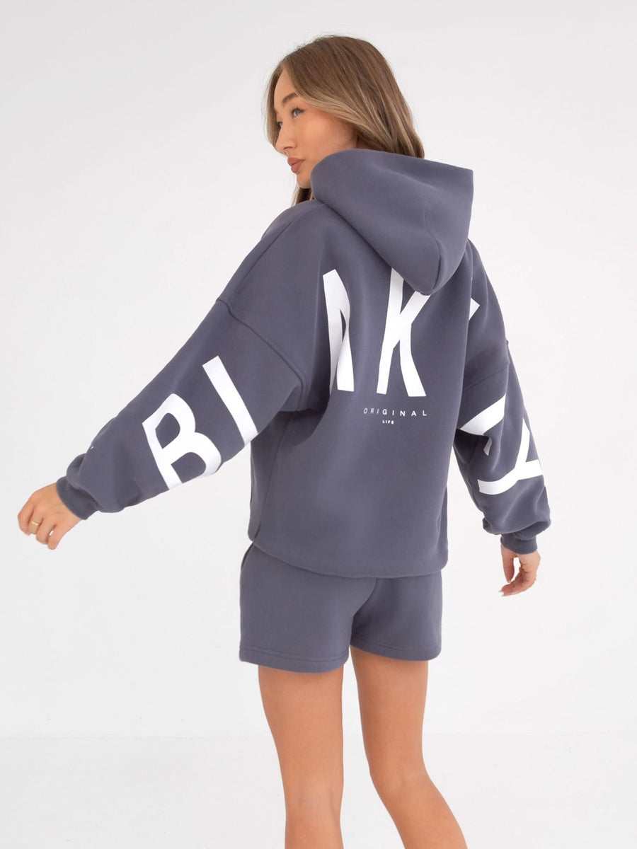 Isabel Oversized Hoodie - Blue