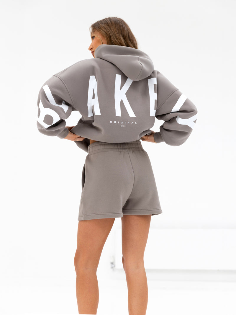 Isabel Oversized Hoodie - Neutral Grey