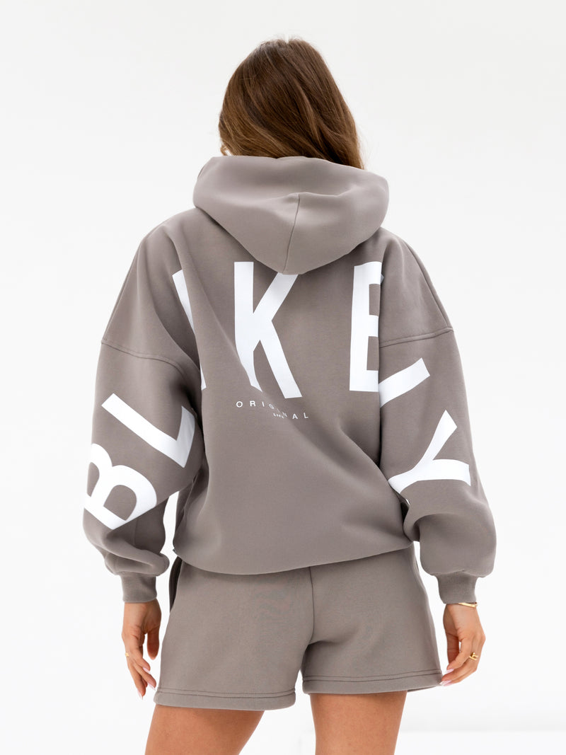 Isabel Oversized Hoodie - Neutral Grey