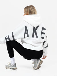 Isabel Oversized Hoodie - Cremeweiß & Anthrazit