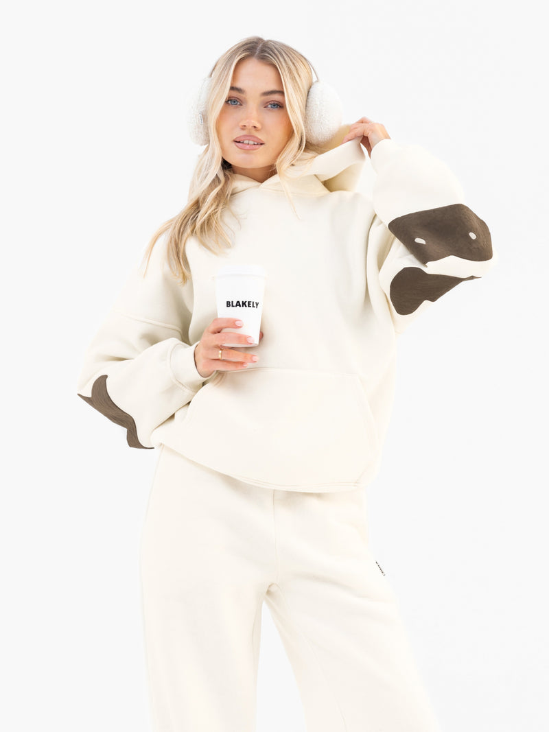 Isabel Wide Leg Sweatpants - Buttermilch