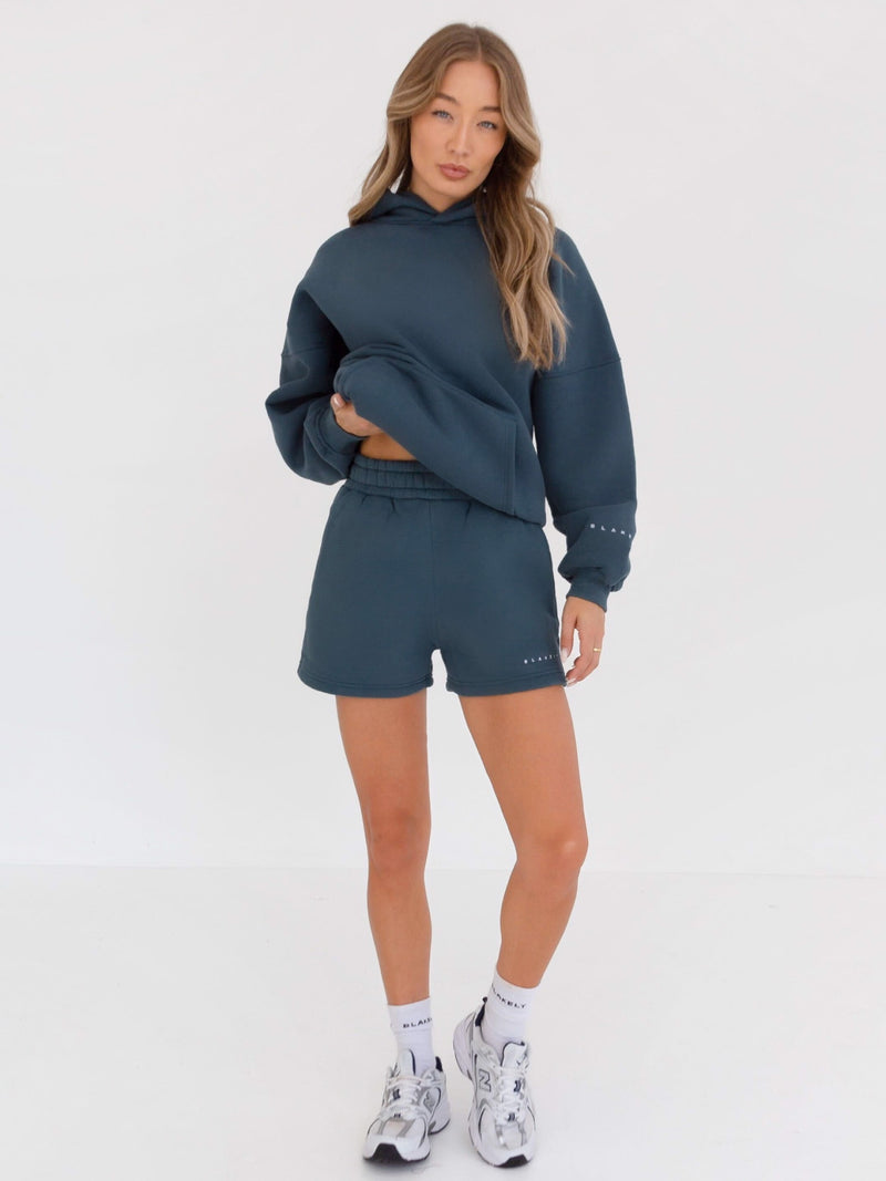 Isabel Oversized Hoodie - Dark Teal