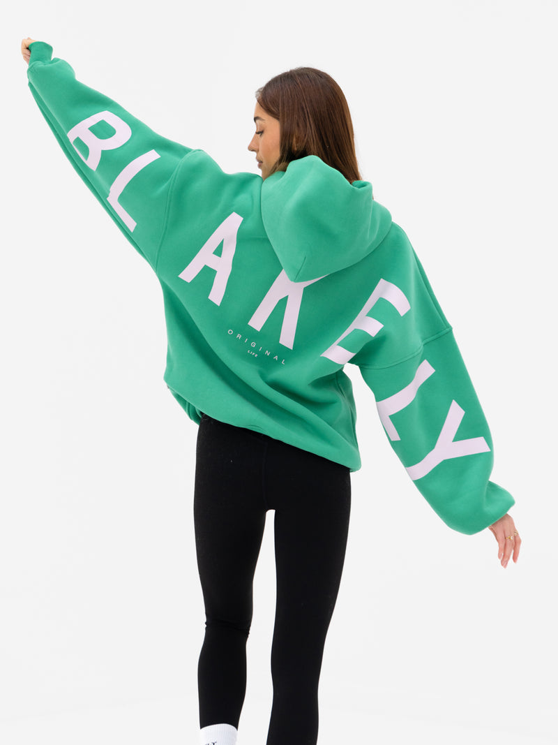 Isabel Oversized Hoodie - Jade Green