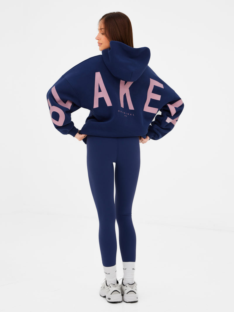 Isabel Oversized Hoodie - Navy Blue