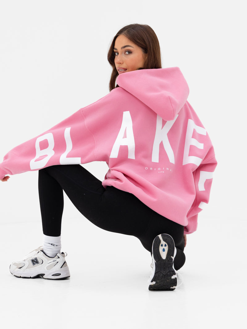 Isabel Oversized Hoodie - Rosy Pink