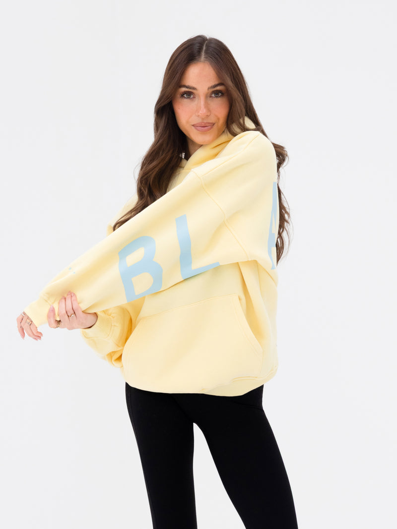 Isabel Oversized Hoodie - Pastellgelb