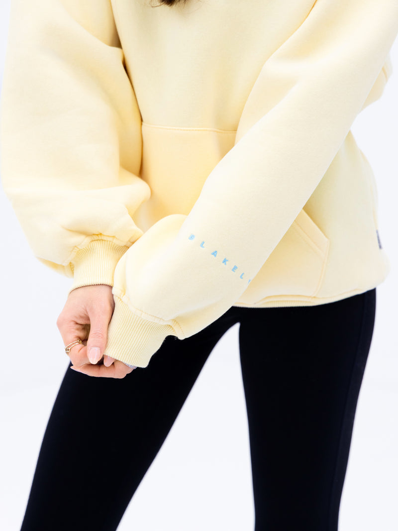 Isabel Oversized Hoodie - Pastellgelb
