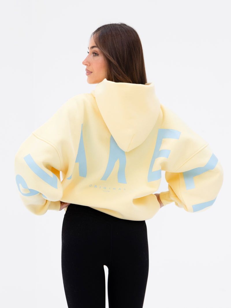 Isabel Oversized Hoodie - Pastellgelb