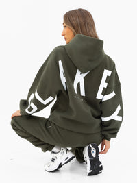 Isabel Oversized Hoodie - Khakigrün