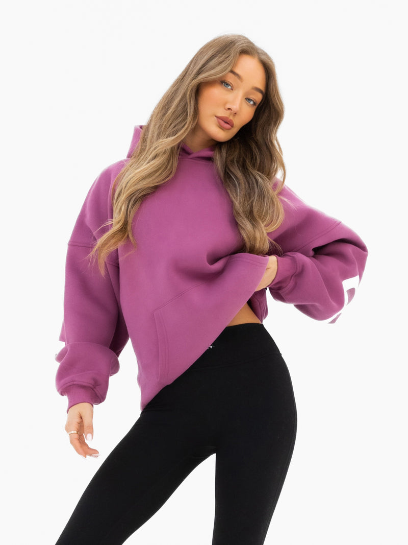 Isabel Oversized Hoodie - Mulberry
