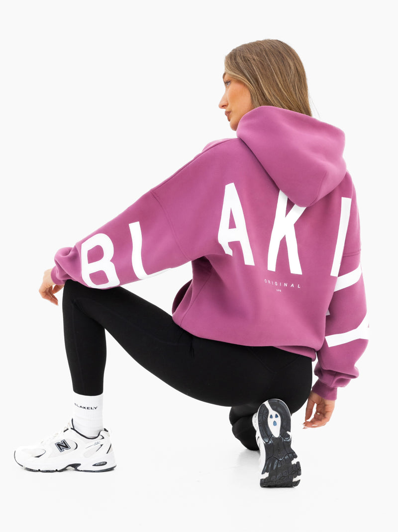 Isabel Oversized Hoodie - Mulberry