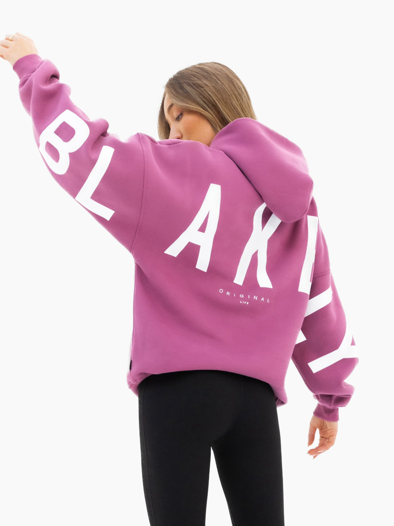 Isabel Oversized Hoodie - Mulberry