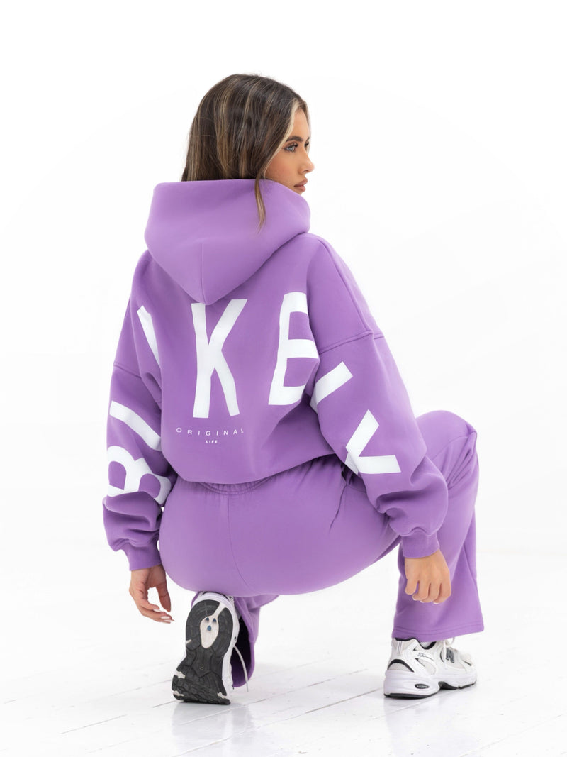 Isabel Oversized Hoodie - Bright Purple