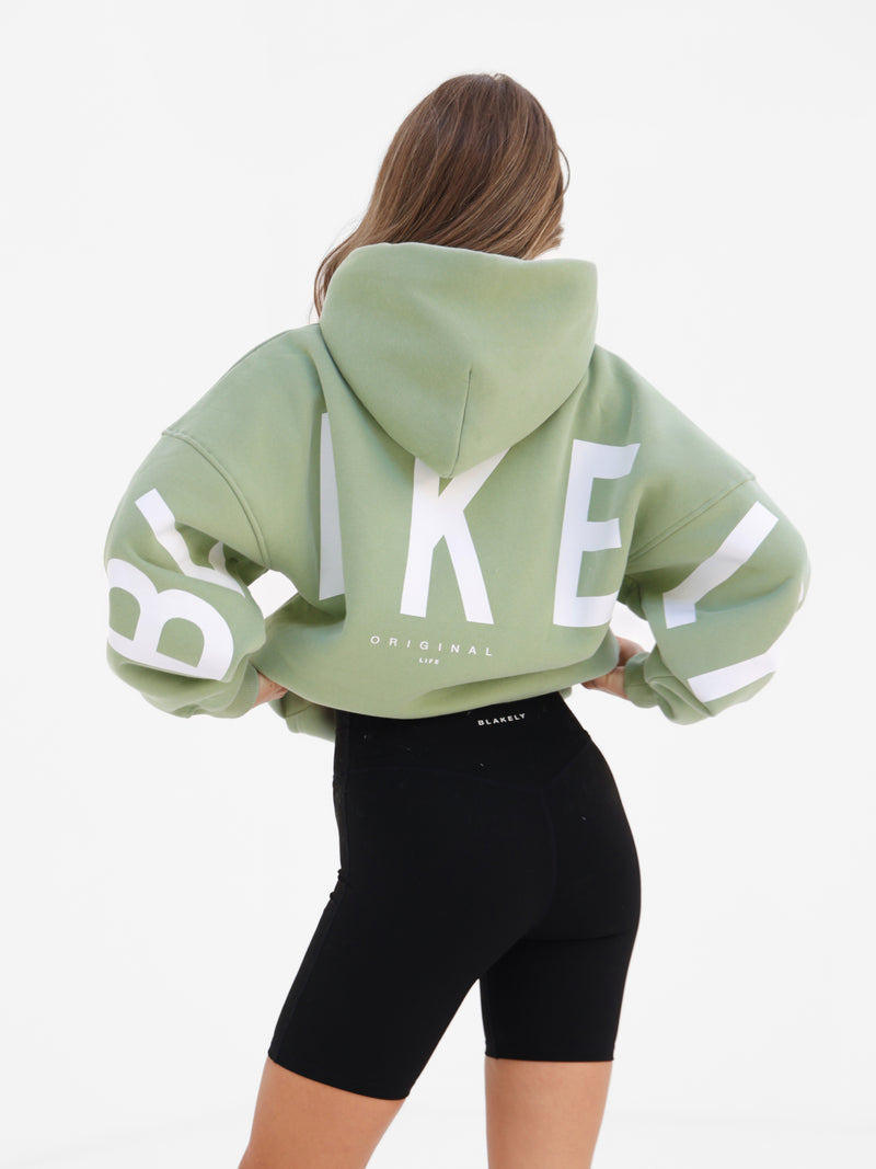Isabel Oversized Hoodie - Matcha Green