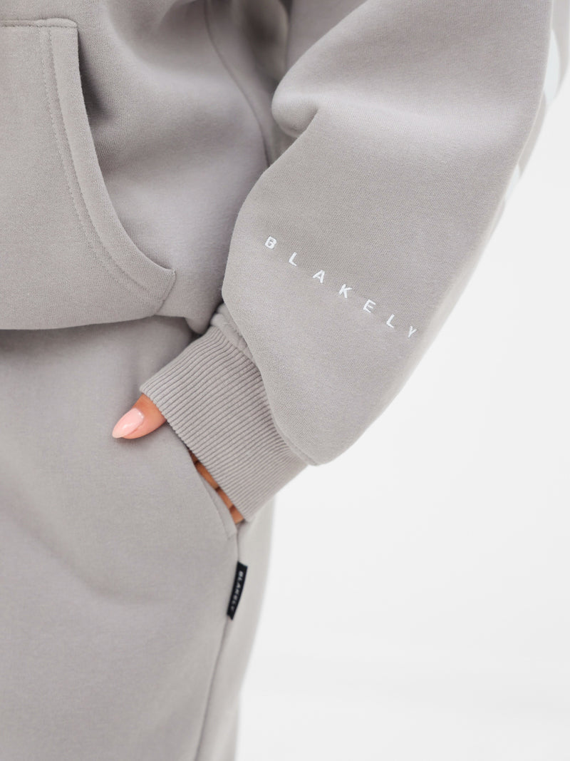 Isabel Oversized Hoodie - Cloud Grey