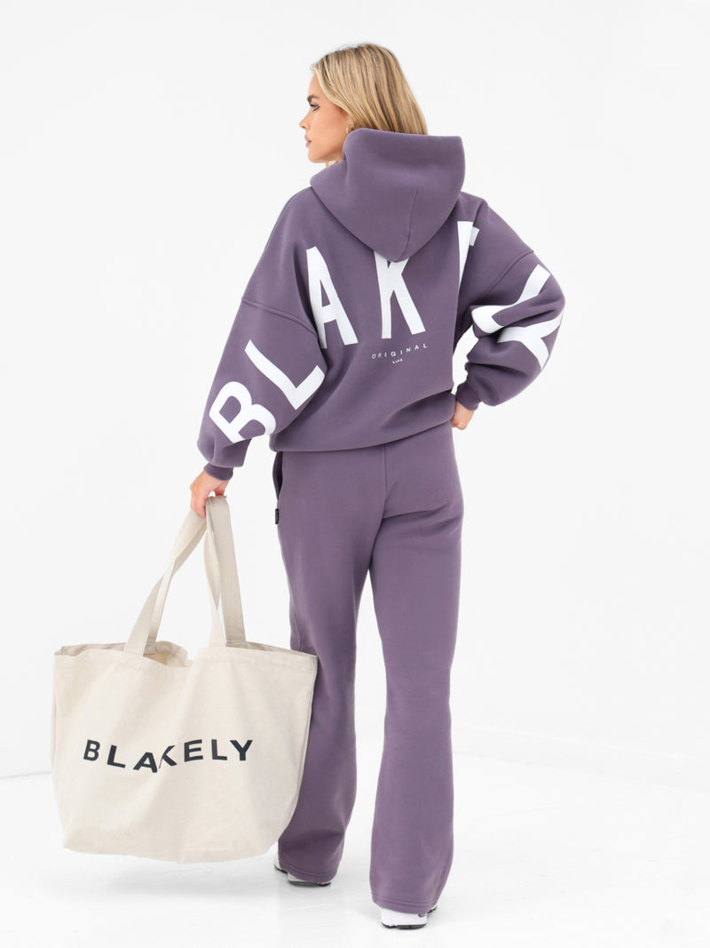 Isabel Oversized Hoodie - Deep Purple