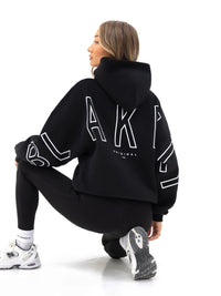 Outline Isabel Oversized Hoodie  - Schwarz