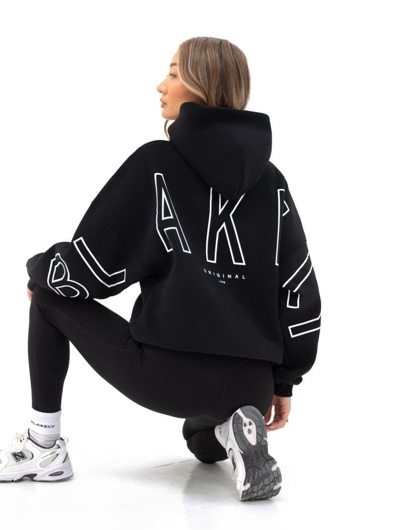 Outline Isabel Oversized Hoodie  - Black