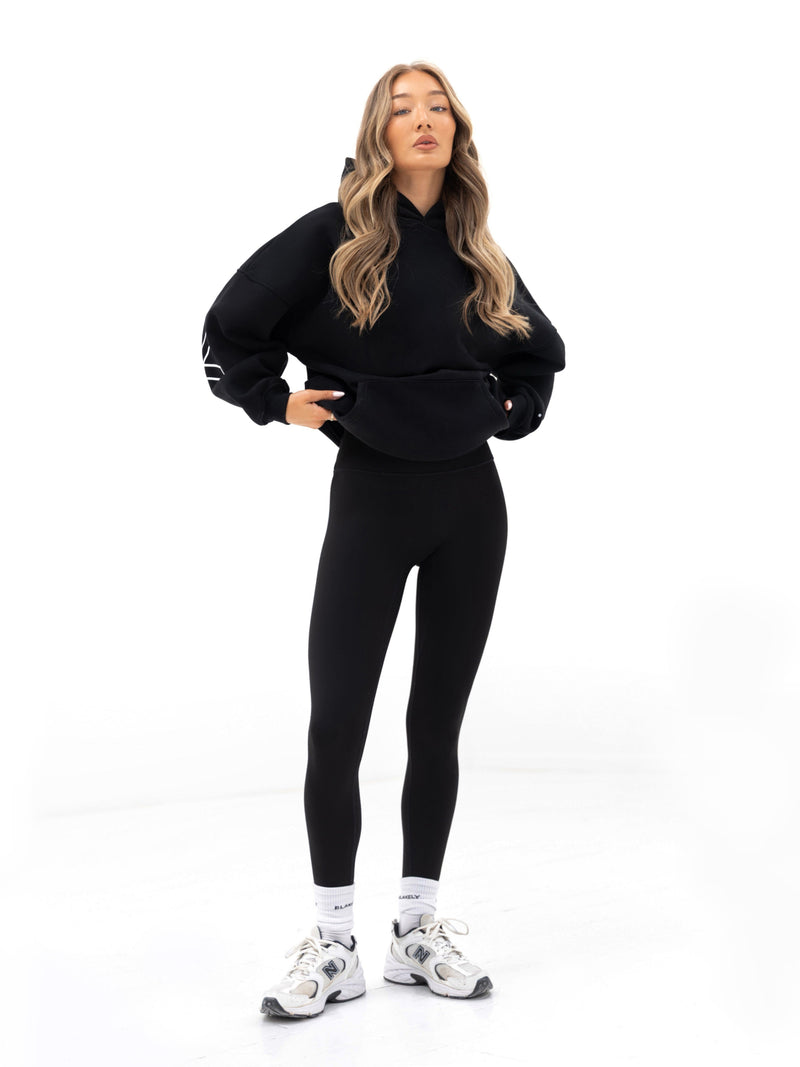 Outline Isabel Oversized Hoodie  - Black