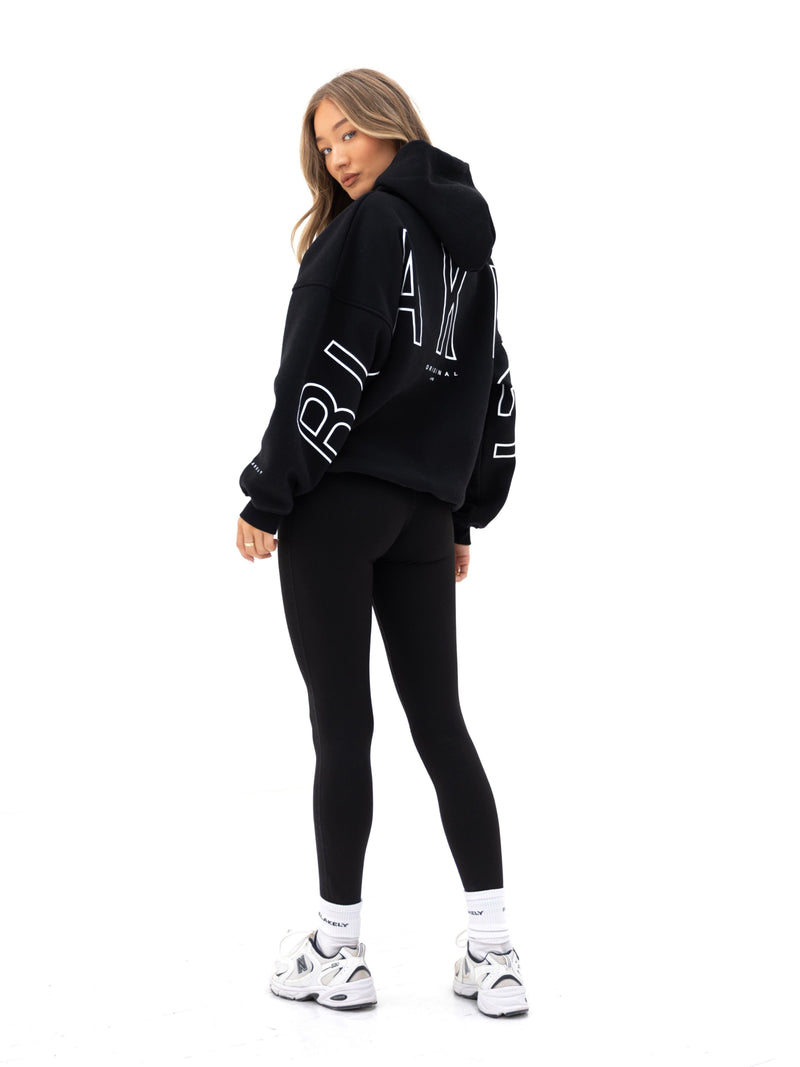 Outline Isabel Oversized Hoodie  - Black