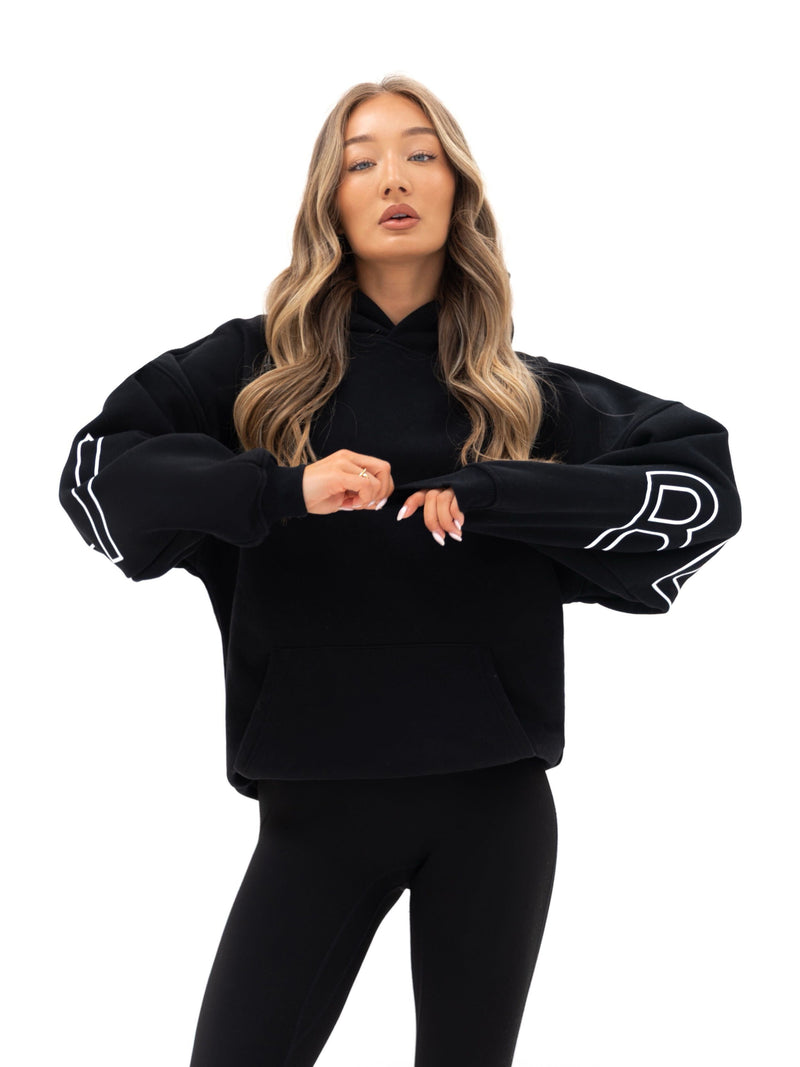Outline Isabel Oversized Hoodie  - Black