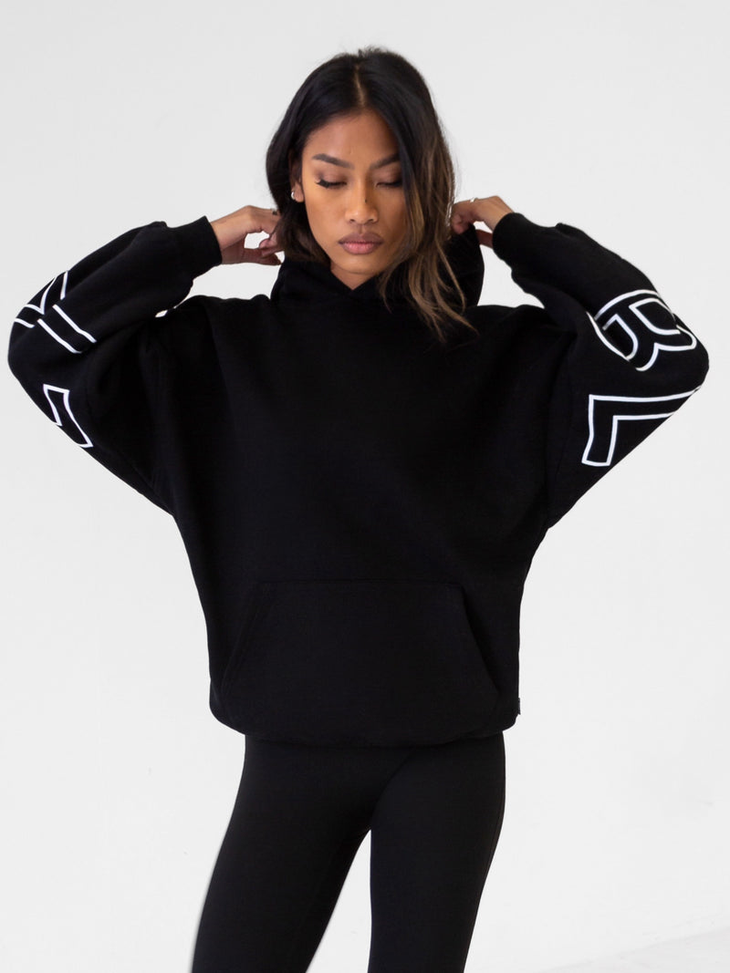 Outline Isabel Oversized Hoodie  - Black