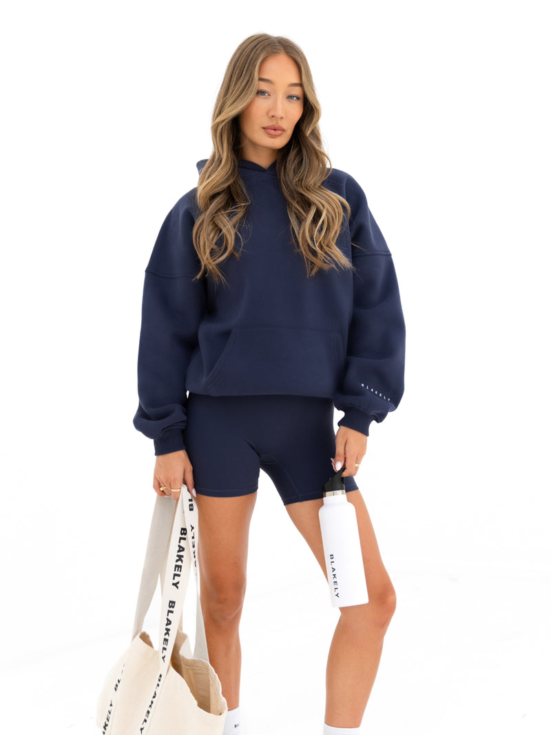 Outline Isabel Oversized Hoodie - Echtes Marineblau
