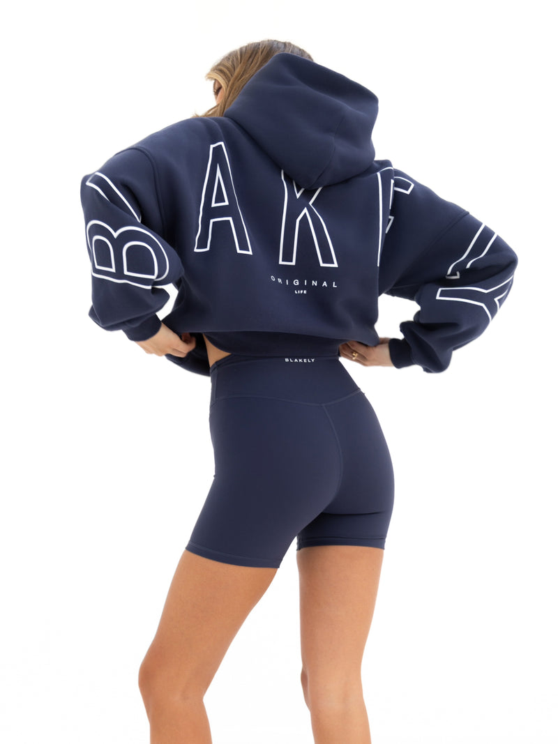 Outline Isabel Oversized Hoodie - Echtes Marineblau
