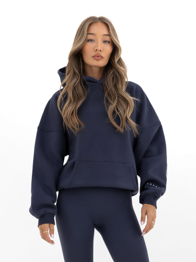 Outline Isabel Oversized Hoodie - Echtes Marineblau