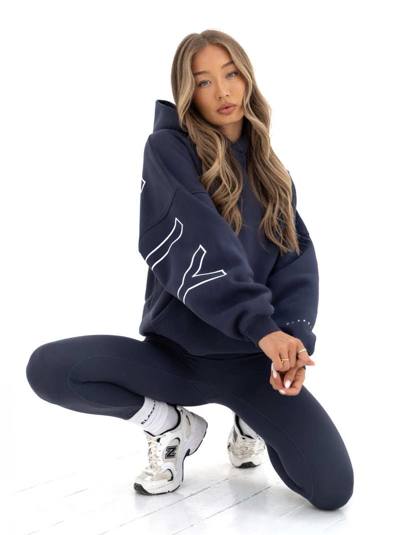 Outline Isabel Oversized Hoodie - Echtes Marineblau