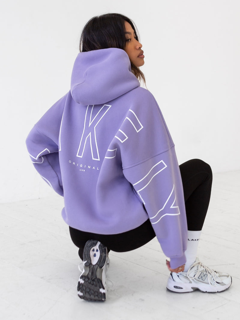 Outline Isabel Oversized Hoodie - Violet