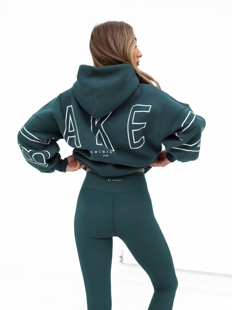 Outline Isabel Oversized Hoodie - Teal Green