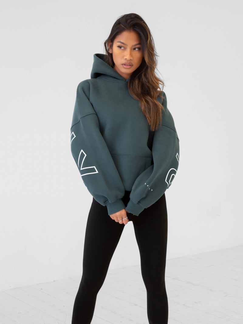 Outline Isabel Oversized Hoodie - Teal Green