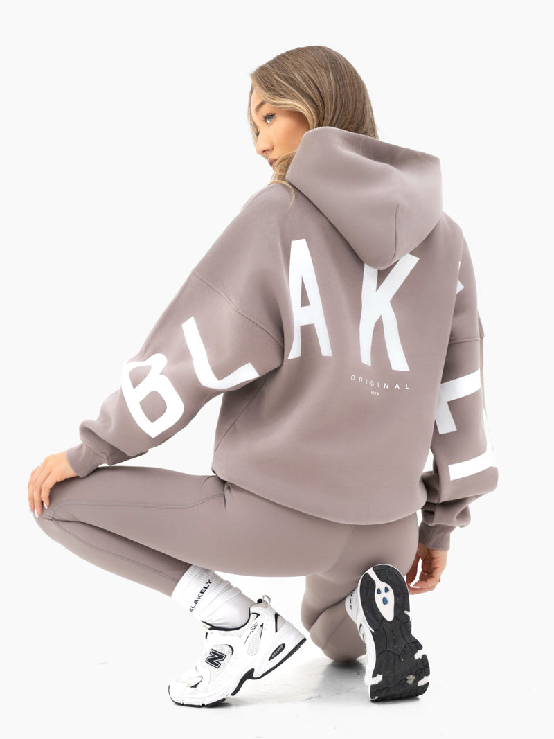 Isabel Oversized Hoodie - Pink Taupe