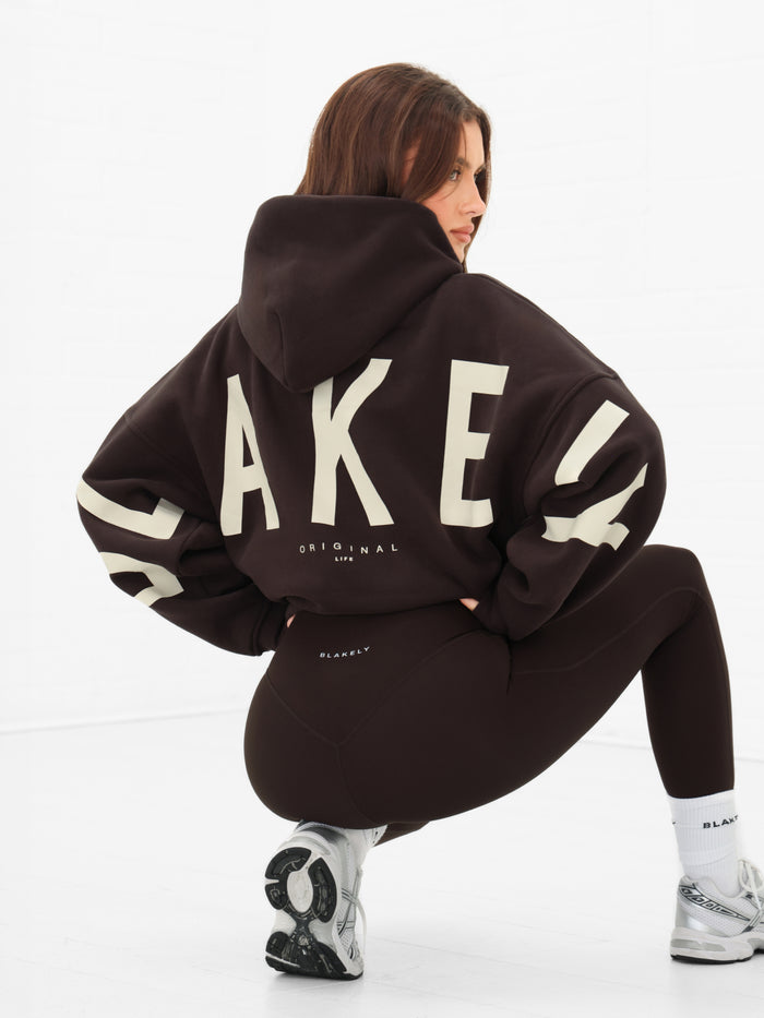 Isabel Oversized Hoodie - Mokka