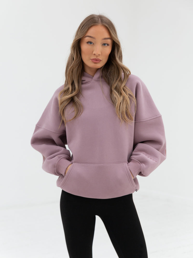 Tonal Isabel Oversized Hoodie - Dusty Pink