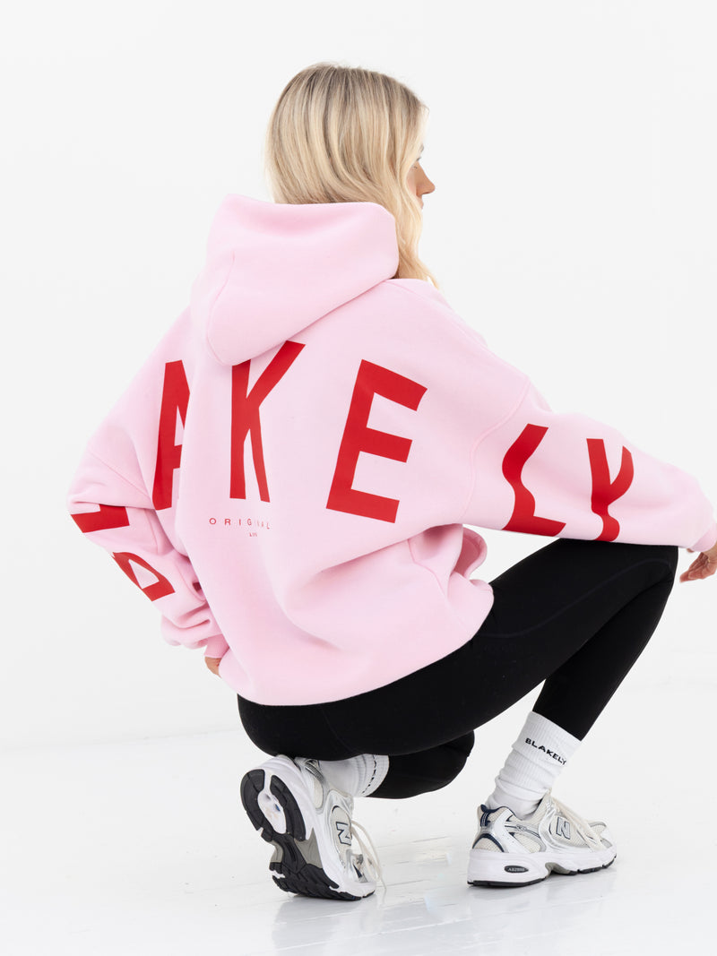 Isabel Oversized Hoodie - Rose Pink