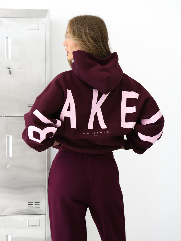 Isabel Oversized Hoodie - Deep Burgundy