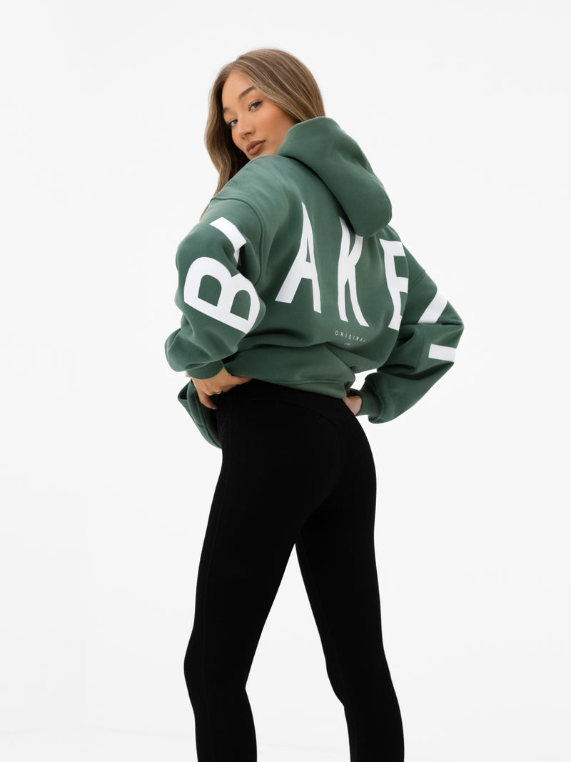 Isabel Oversized Hoodie - Vintage Green