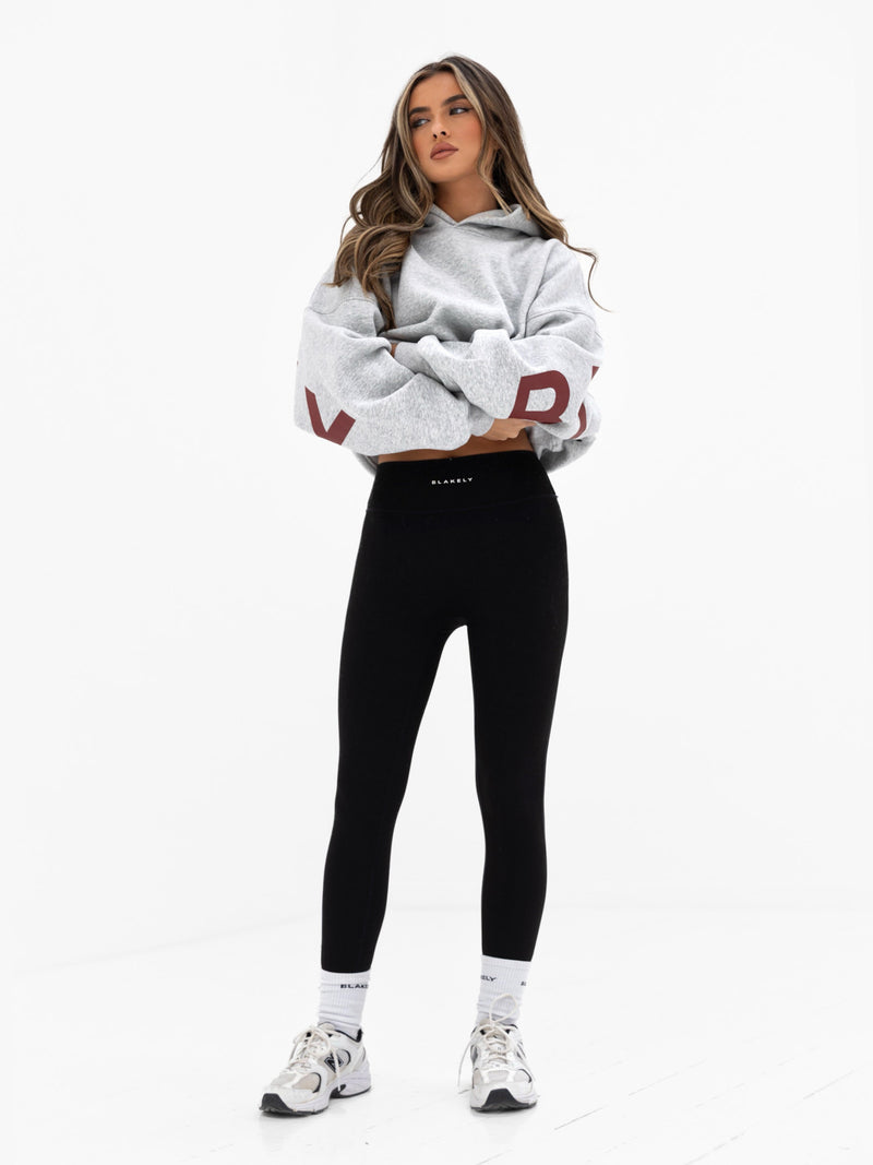 Isabel Oversized Hoodie - Mergelgrau