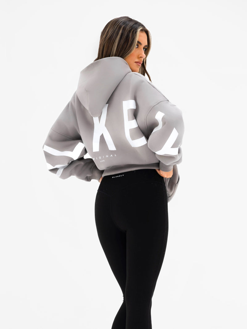 Isabel Oversized Hoodie - Mittelgrau