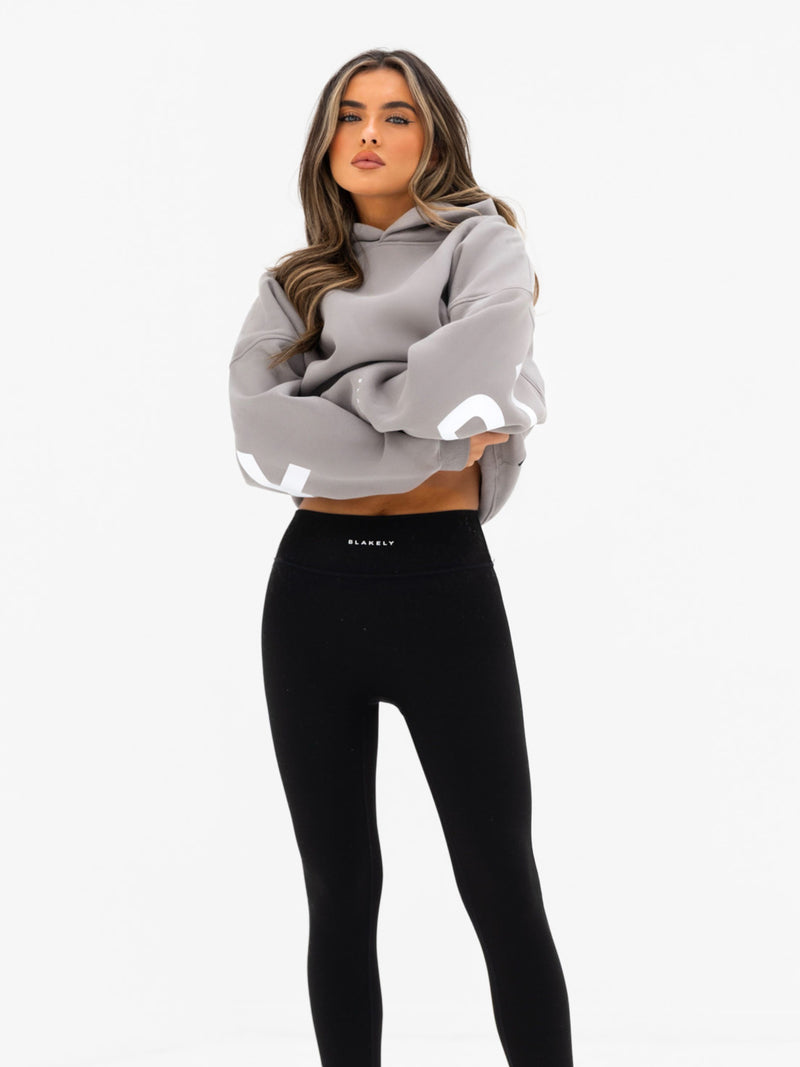 Isabel Oversized Hoodie - Mittelgrau