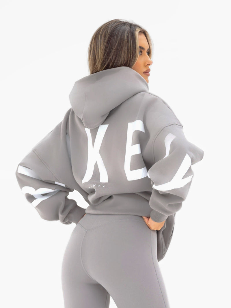 Isabel Oversized Hoodie - Mittelgrau