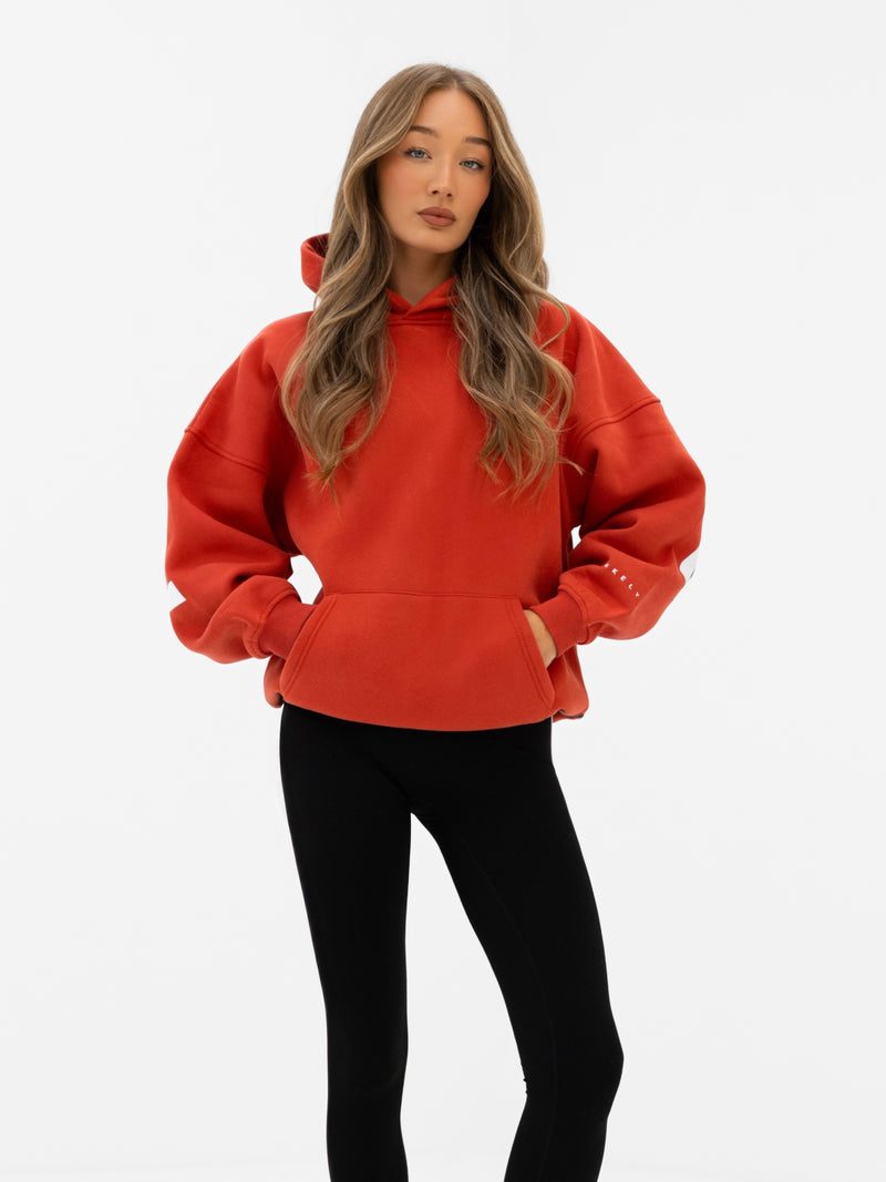 Isabel Oversized Hoodie - Washed Red
