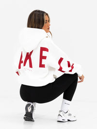 Isabel Oversized Hoodie - Flaches Weiß