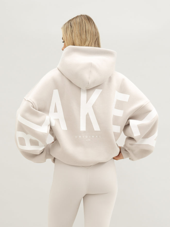 Isabel Oversized Hoodie - Zacht taupe